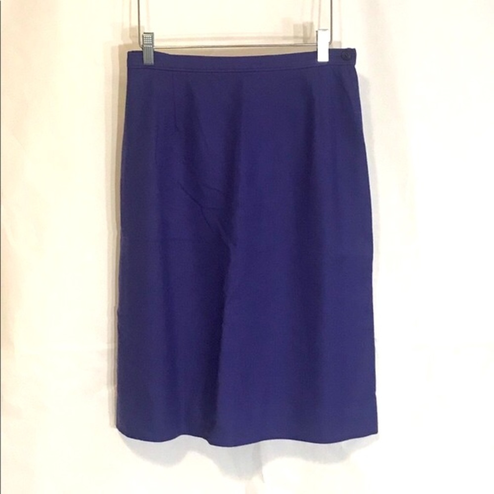 PENDLETON Purple 100% Virgin Wool Pencil Skirt 10